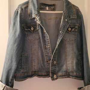 Demin cropped jacket